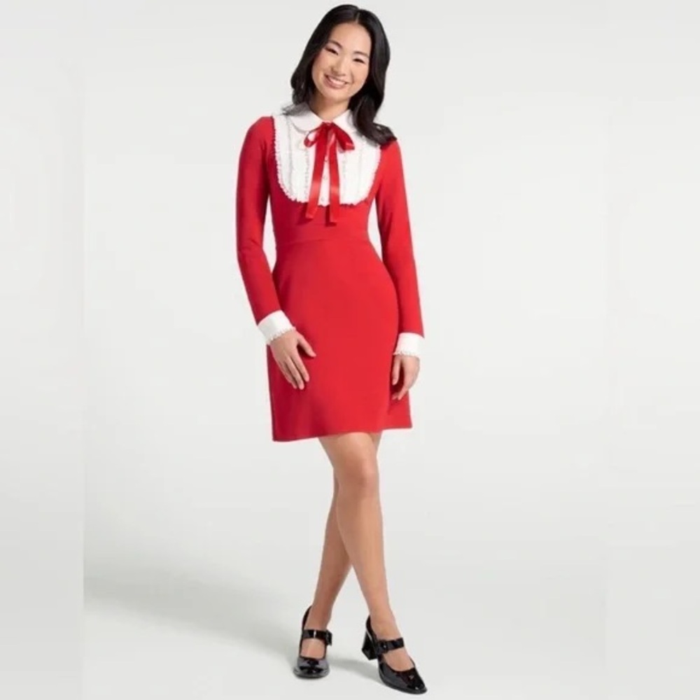 ModCloth Rebel in Retro Tie Neck Dress-XL
